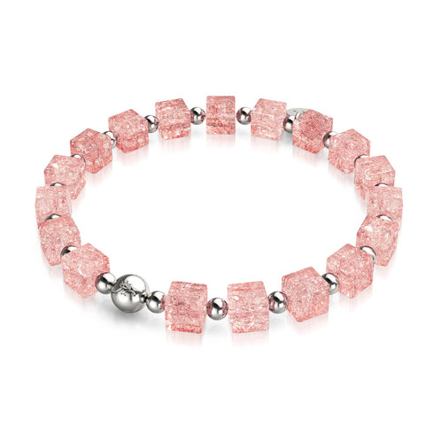 Granité à la fraise | Verre à paillettes | Bracelet en sucre